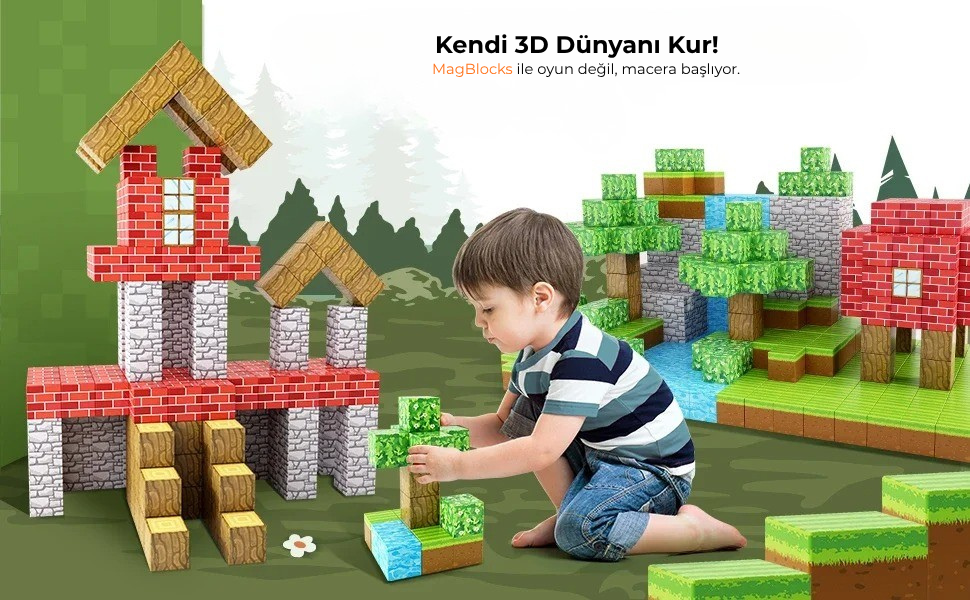 MagBlocks™ – Akıllı Manyetik Yapı Seti
